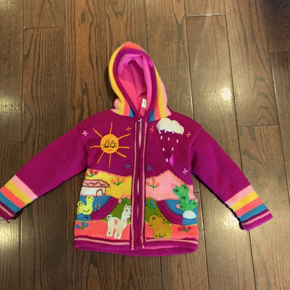 Peruvian hand knitted sweater 4T